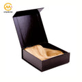 Custom Print Luxury Foldable Black Cardboard Bundle Wig Magnetic Box for Hair Extension Packaging