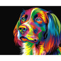 CHENISTORY 99167 Digital Painting by Numbers Colorful Animals Dog for Kids No Frame