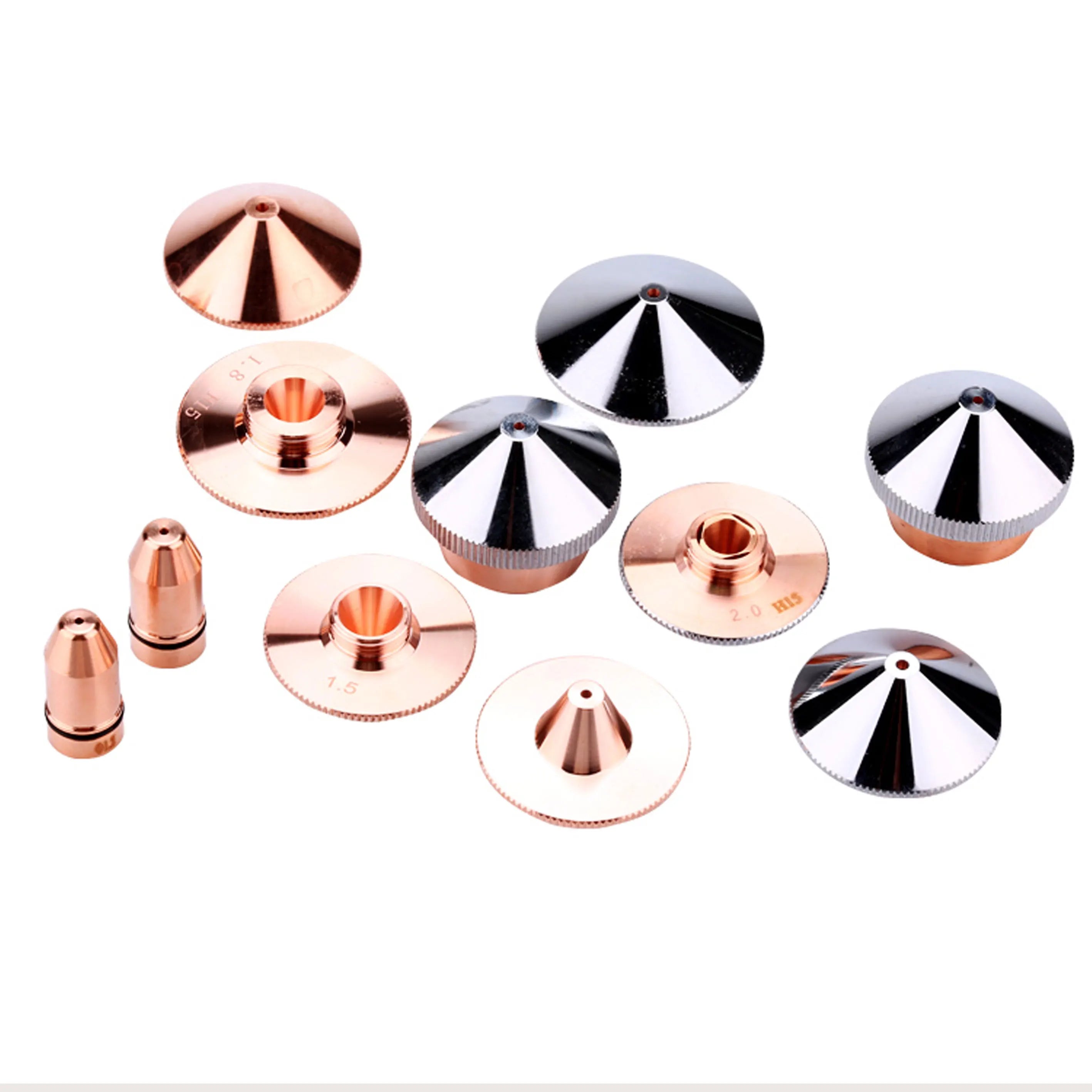 28mm Fiber Laser Nozzle Double Layer Laser Cutting Nozzle for Laser Cutting Machine Competitive Price New Imported Copper