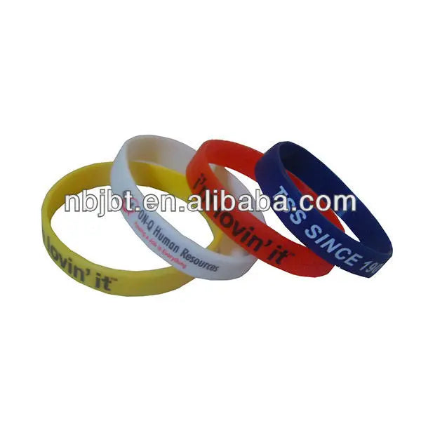 High Quality Custom Silicone Rubber Wristband Promotional Item of Excellent Craftsmanship