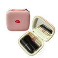 Mini England Style EVA Zipper Case Cosmetic Pouch Holder Lipstick Clutch Bag with Mirror Custom Logo & Size
