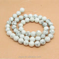 TB0022 White Natural Howlite BeadsMarble Turquoise Stones Beads for Jewelry Making Diy