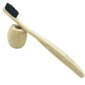 2024 New Arrival Customizable Wholesale Foldable Bamboo Toothbrush Disposable Charcoal Toothbrush