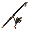 Wholesale Fishing Tackle Closed Length 30cm Telescopic Fishing Rod Carbon Fiber
