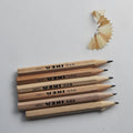 Promotion Customized Mini Wooden Hotel Pencil with Custom Logo and Multi-color Options for Office & School Use