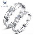 Super September Free Sample Wholesale Fashion Jewelry Women Ladies Shinning Silver Crystal Wedding Couple Rings Wedding Ring