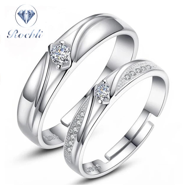 Super September Free Sample Wholesale Fashion Jewelry Women Ladies Shinning Silver Crystal Wedding Couple Rings Wedding Ring