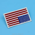 USA Flag Heat Press Embroidery Patchoverlocked Border Embroidery Hat Badge