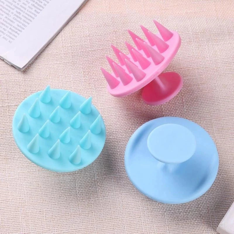 Wholesale Silicone Waterproof Removable Hair Scalp Massager Shampoo Brush for Head Cleaner