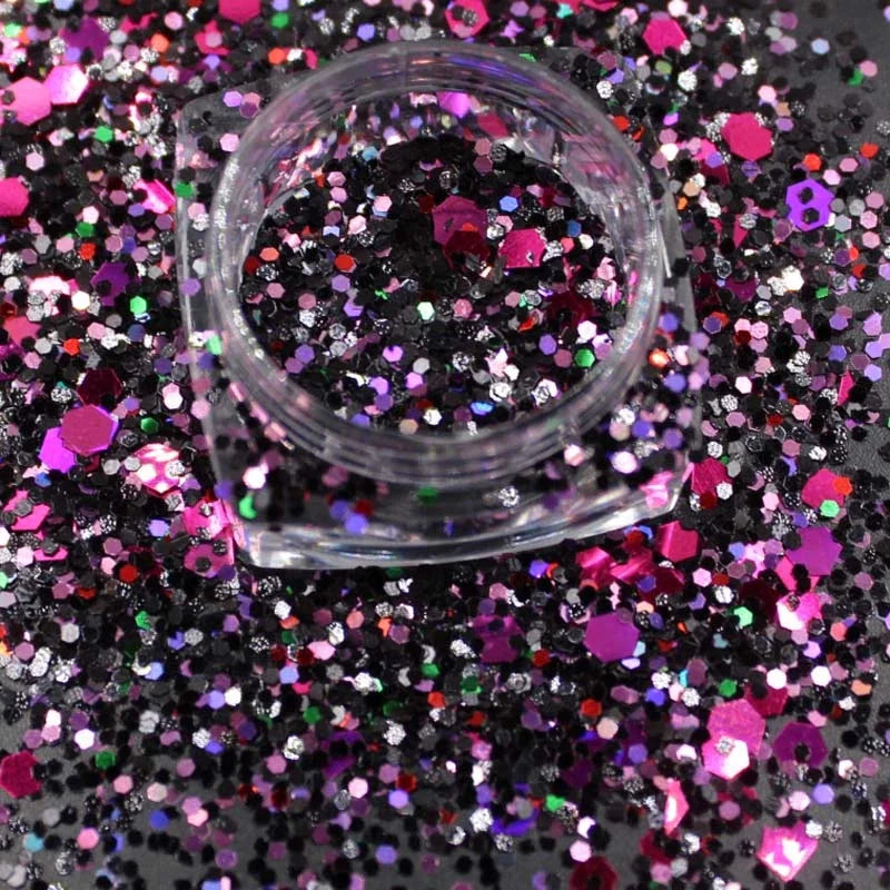 2026 Wholesale Top Quality Colors Bulk Glitter Square Box Packaging Decorative Handmade Christmas Glitter Powder for Festive Use