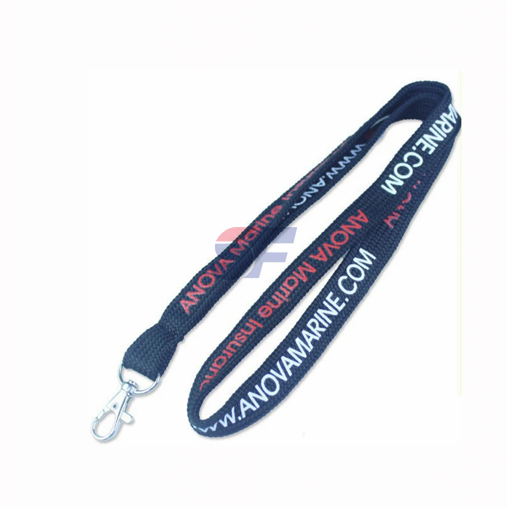 ShinyFans SF-6666 Polyester Plain Lanyard with Metal Clip and Breakaway Clasp Custom Logo Options for Enhanced Safety Features