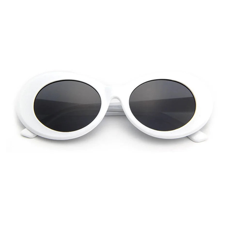 Superhot Eyewear Fashion Men Women Sun Glasses Shades Cheap Goggles 90s Retro Vintage White Oval Sunglasses