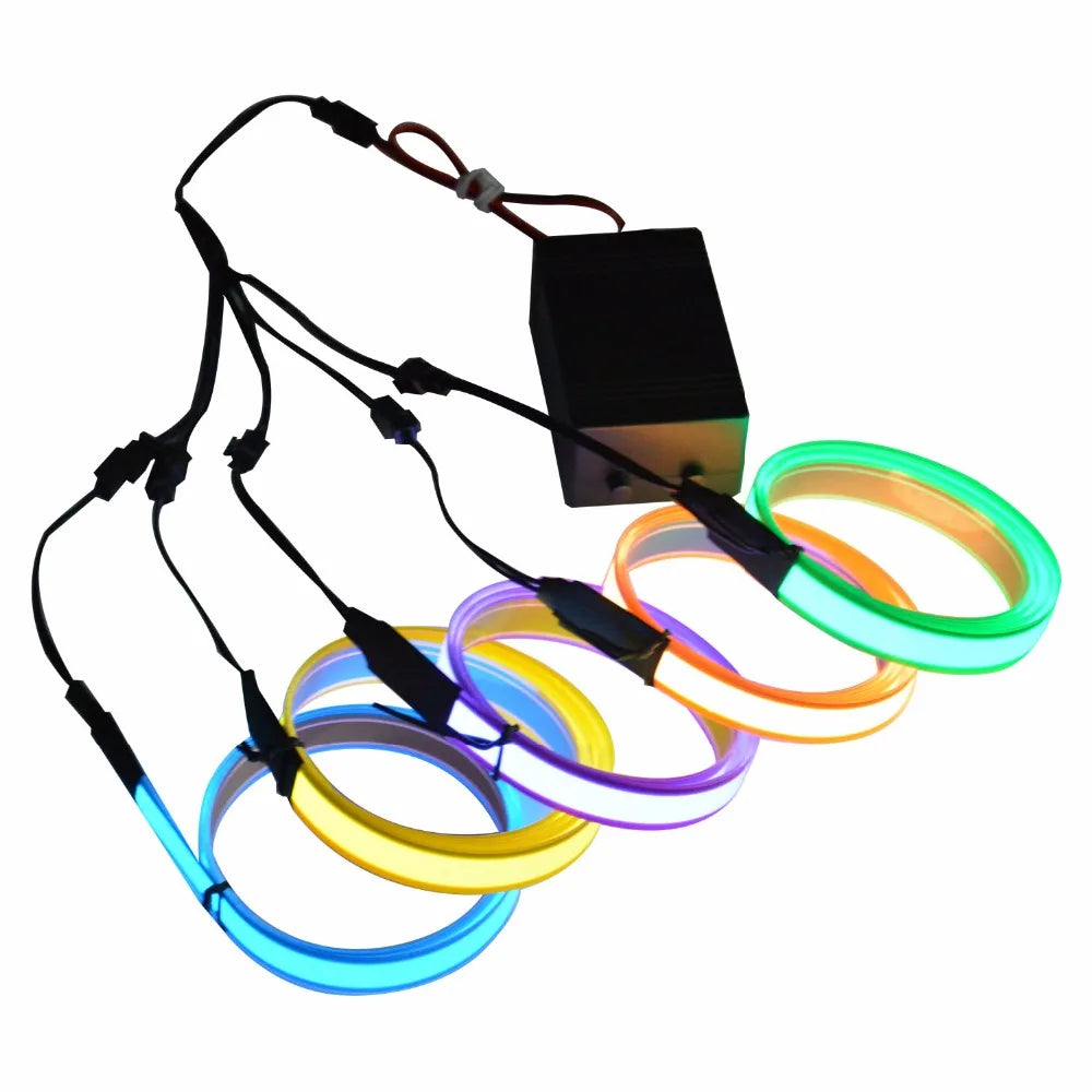 12v 8AA Electroluminescent Glowing El Strip Cuttable EL Tape Wholesale
