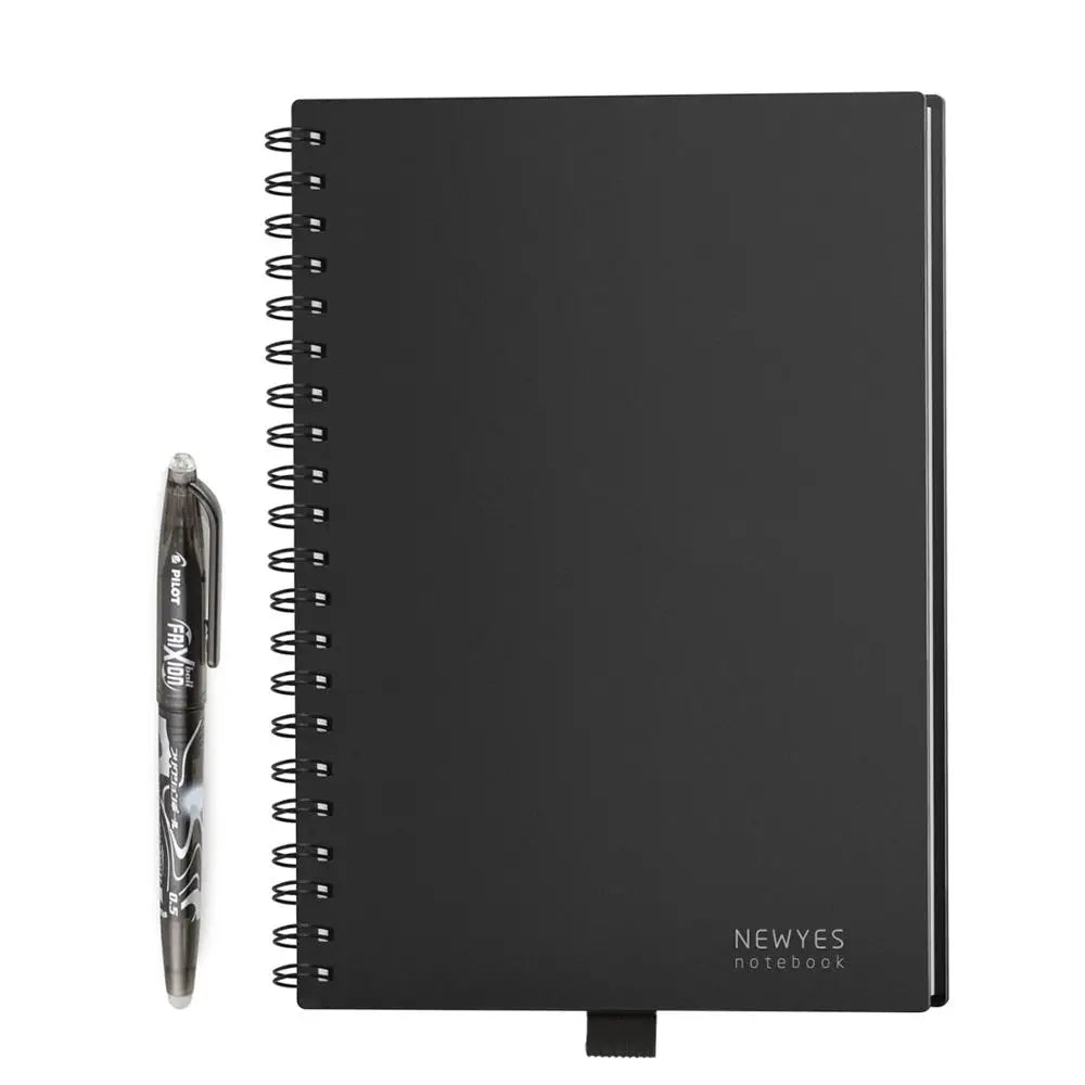 Newyes Students Rocket Book A5 Size Hot and Wet Erasable Reusable Writing Smart Notebook