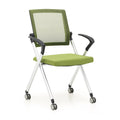 Modern Office Executive Mesh Chair Adjustable Headrest Fabric Aluminum Stackable Folding PP Visitor Conference Chair