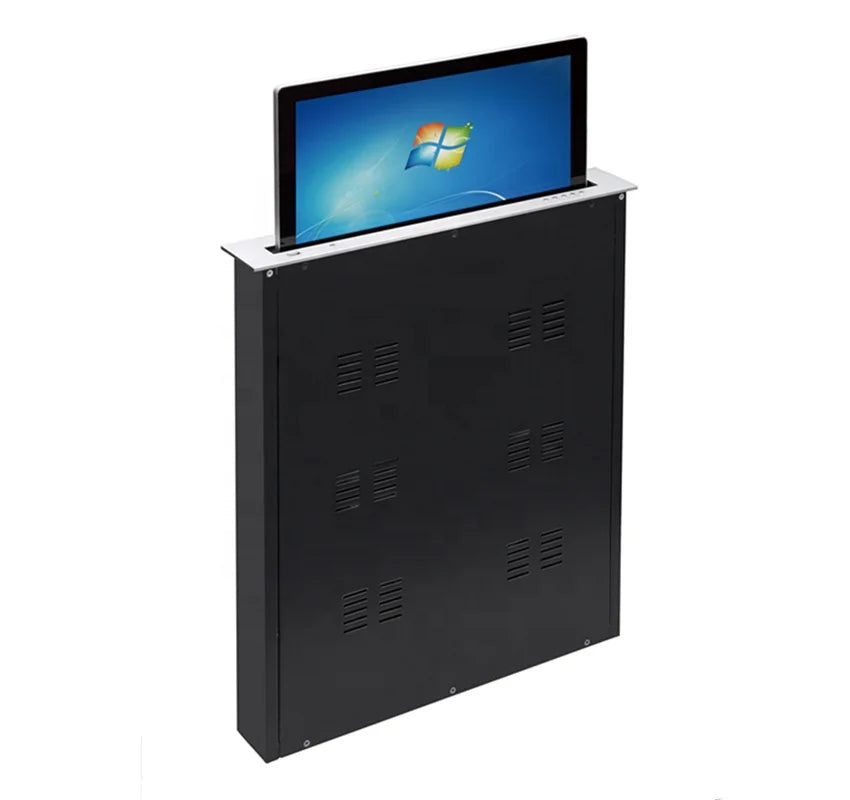 Pop up Lcd Monitor Lift Retractable Motorized Pop up LCD Monitor for Conference System Paperless System