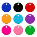 Wholesale High Quality 20mm 25mm 30mm Round Multicolor Optional Metal Aluminum Pet Tag