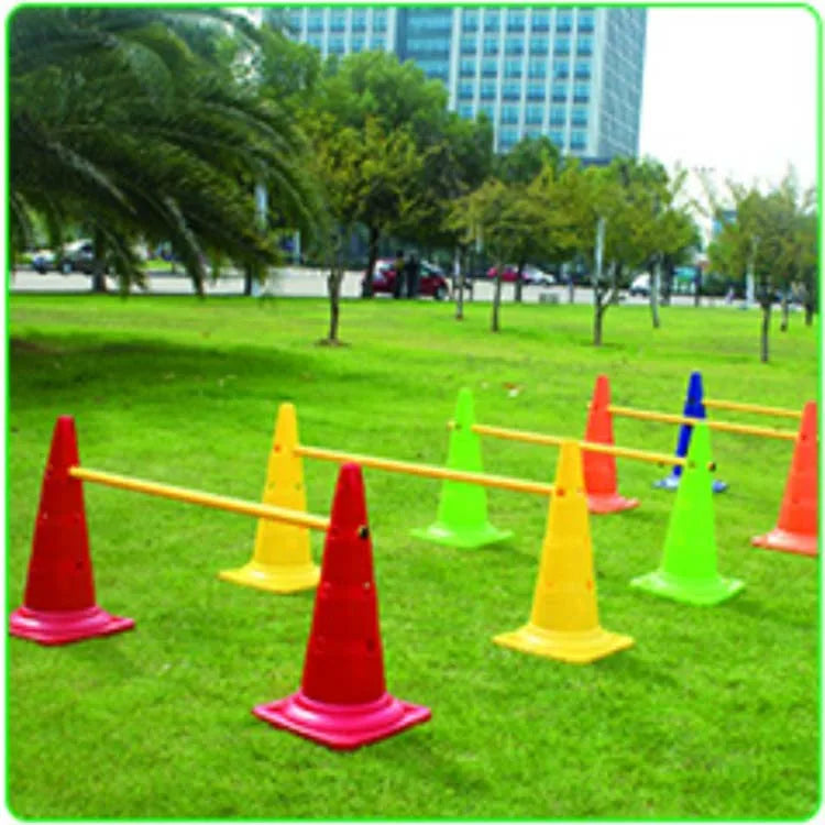 30cm Marker Cones / 12 Holes / Agility Poles Custom Agility Training Hurdle Set
