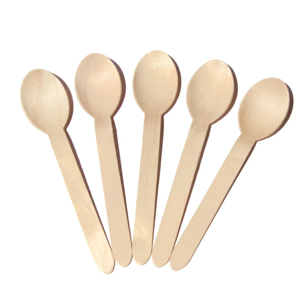 Wholesale Eco-Friendly Biodegradable Modern Disposable Wood Coffee Stir Spoon for Party Use