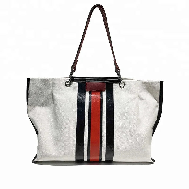 New Fashion Design Ladies Handbags Bags Women Tote Bags PU Large Shopping Tote Handbags Custom Logo