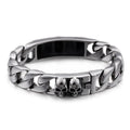 KALEN Wholesale 22cm Pulseras De Hombre Stainless Steel Skull Bracelets Punk Jewelry for Men