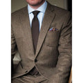 Autumn and Winter Tweed Men's Suit Three-Piece Warm Fashion  Suits 2 Pieces for Business   ZYL072