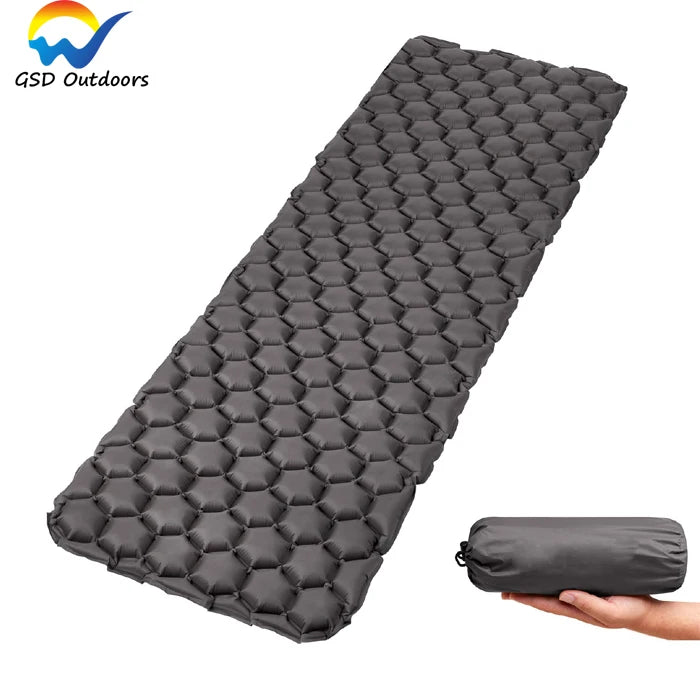 GSD Outdoor Inflatable Air Sleeping Pad Outdoor Ultralight Inflatable Sleeping Camping Mat for Backpacking Traveling and Hiking