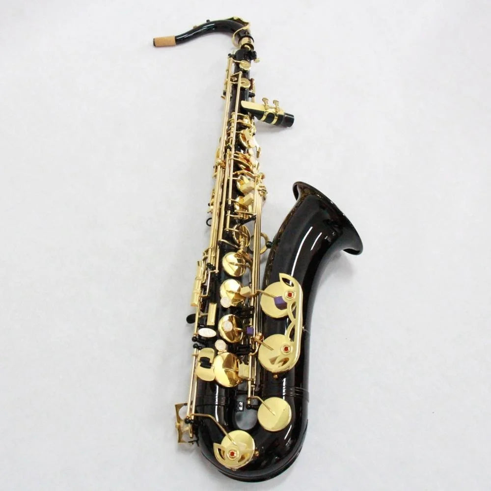 Good Quality Chinese Bb Tenor Saxophone Brass Body Intermediate Level Factory Price Black Painted Canvas Case