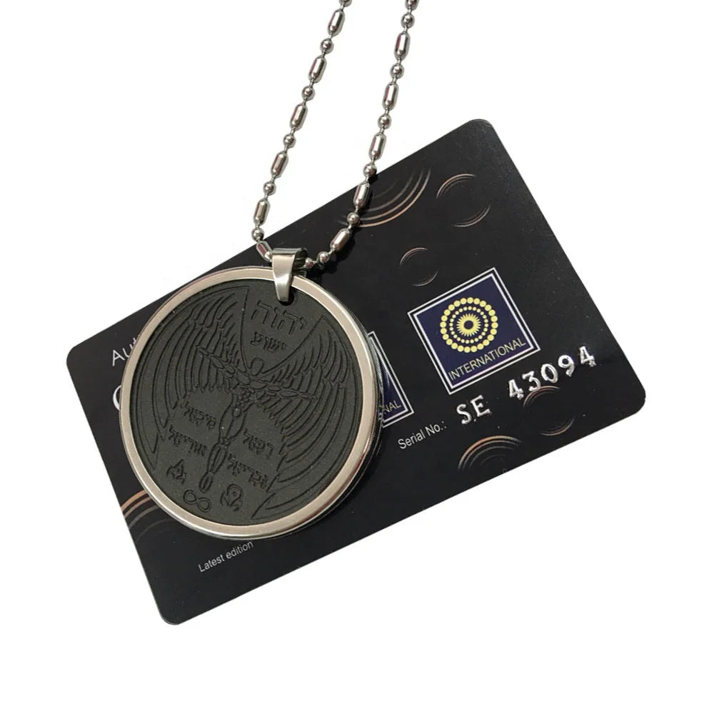 Fly Man Quantum Scalar Energy Pendant Japanese Quantum Science Pendant with Metal Ring Gift for Children
