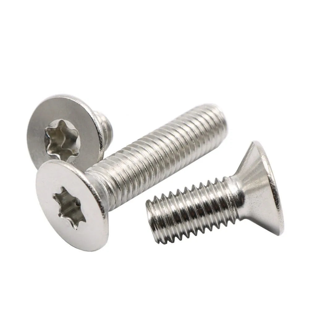 SS316 SS304 Stainless Steel Inox Flat Head Torx Socket Machine Screw with Oval Head Metric Measurement System