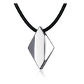 Simple Tungsten Carbide Diamond Shape Pendant Necklace Men