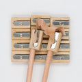 Eco-firendly OEM Beech Wood Single Hole Wooden Pencil Sharpener