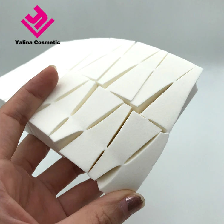 Soft and Well Bouncy White Wedge Makeup Sponge 24pc Triangle Cosmetics Tool Makeup Sponge