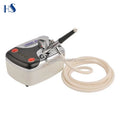 HS08-3AC-SK Gravity Feed Airbrush Compressor Kit Piston Type with Copper Material for Cake Decorating and Chocolate Spraying