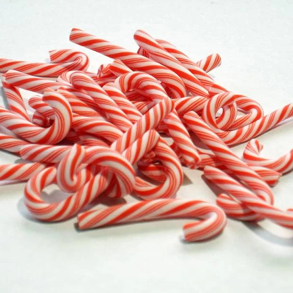 46MM Resin Swirl Candy Cane Charms Christmas Candy Canes Resin Slime Charms Holiday Gift for Kids
