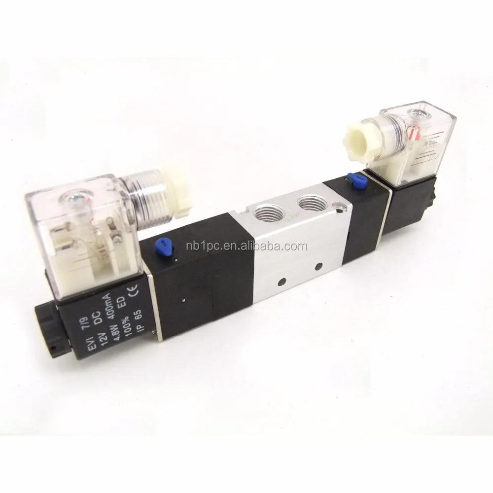 Airtac 5 Way 3 Position Pneumatic Air Solenoid Valve 4V230E-08 Double Coils with OEM Customization
