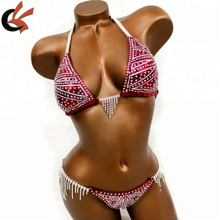 Wholesale Dangling Line Rhinestone Connector Crystal Tassel Rhinestone Connector Swimwear Connector