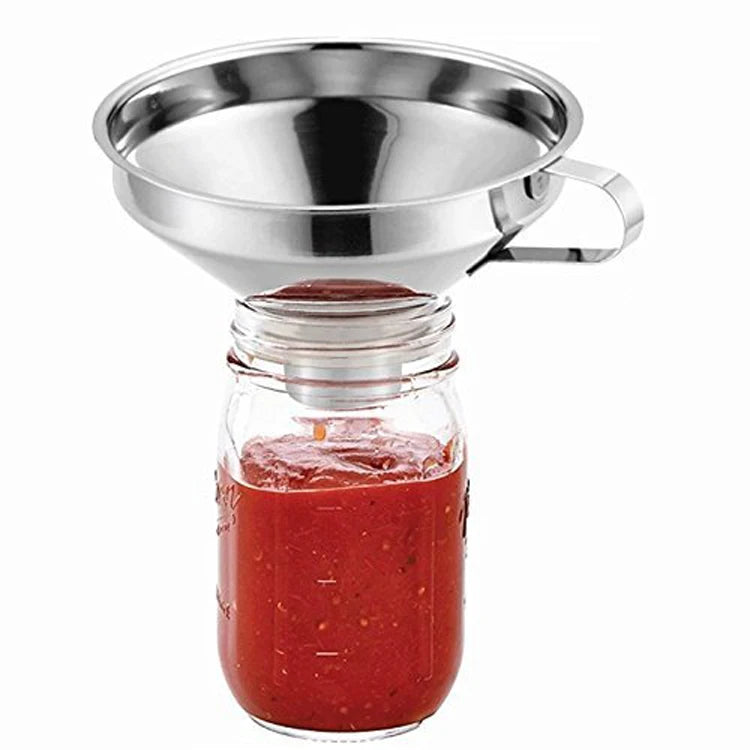 Kitchen Wide Mouth Canning Stainless Steel Jam Funnel  Multi-purpose Canning Funnel