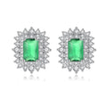 LUOTEEMI Fashion Korea Personality Elegant a AA Cubic Zirconia CZ Paved Women Luxury CZ Fine Jewelry Earring