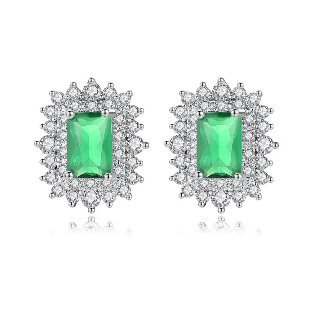 LUOTEEMI Fashion Korea Personality Elegant a AA Cubic Zirconia CZ Paved Women Luxury CZ Fine Jewelry Earring