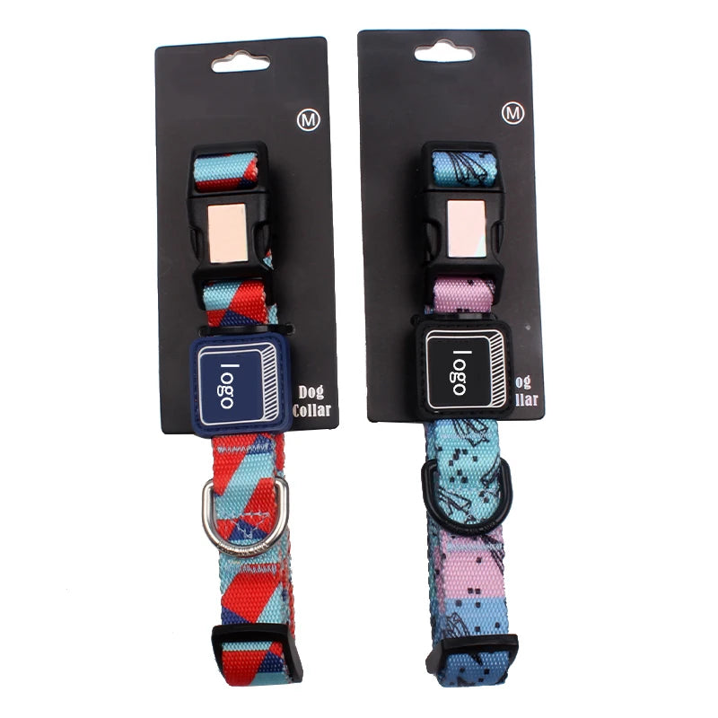 2025 OEM Custom Luxury Small Dog Cat Collar Breakaway Double Sided Cardboard Popular Poly Animal Strong Popular Dog Collar