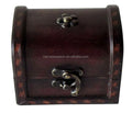 Hot Selling Antique Style Mini Wood Jewelry Case Rectangle Shape Travel Storage Box for Treasures and Jewellery
