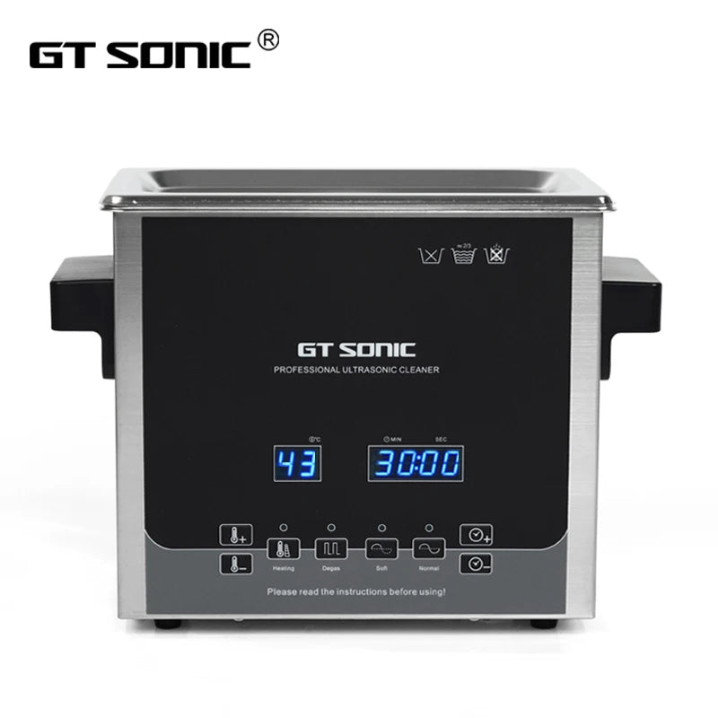 GT SONIC-D3 New Large Industrial Electric 40KHz Ultrasonic Cleaning Machine Digital Display Hot Water Cleaning 3L Tank 100W
