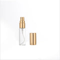 Ready to Ship Refill Perfume Tester Bottle 2ml 3ml 5ml 10ml Aluminum Borosilicate Glass Bottle with Gold Cap