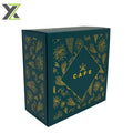 Full Version Book Shaped Coffee Cardboard Rigid Boxes Magnetic Foldable Sponge Liner Matt Lamination Foil Patterned Gold