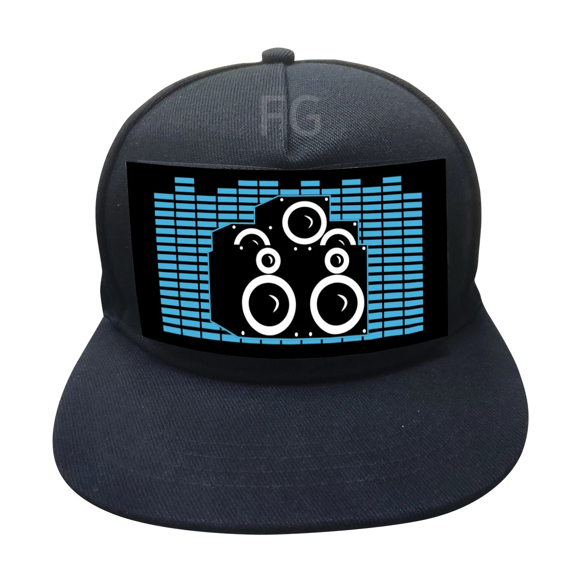 Hot Selling Finegreen Lighting El Flashing Light Cap with Equalizer