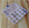 Hengjia Fishing Bait Box 15 Grids Storage Transparent Box Fishing Accessory