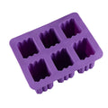 SILIKOLOVE Factory 6 Cavity Rectangle Shape Soap Maker LFGB Platinum Non Stick BPA Free Silicone Handmade Soap Molds