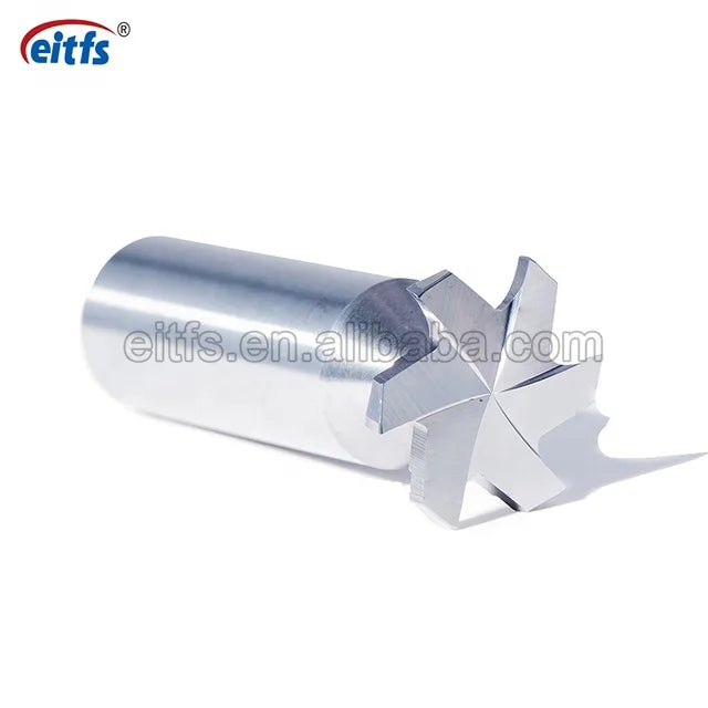 6 Flute T Slot Tungsten Carbide End Mill AlTin Coated Precision 0.005-0.01mm for Steel Alloys and Cast Iron