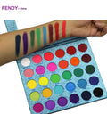 2021 New High Pigment Beautiful Best Formula 30 Colors Makeup Blue Glitter Eyeshadow Palette Custom logo